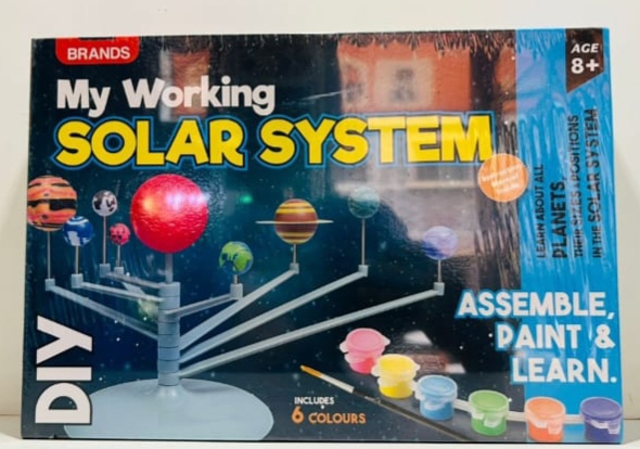 Kids DIY Solar System Science Kit Toy for Learning and Educational Fun