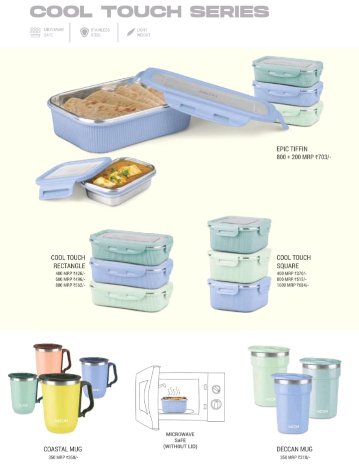 Cool Touch Series Plastic Storage Container Set – Air Tight & Durable 🧊