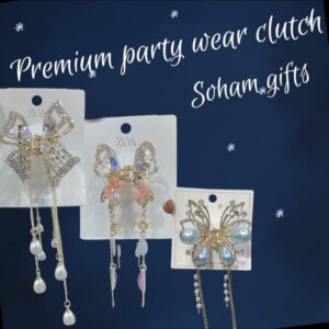 Premium Party Wear Clutch Earrings