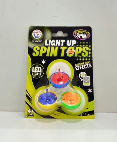 Light Up Spin Tops Toy for Kids
